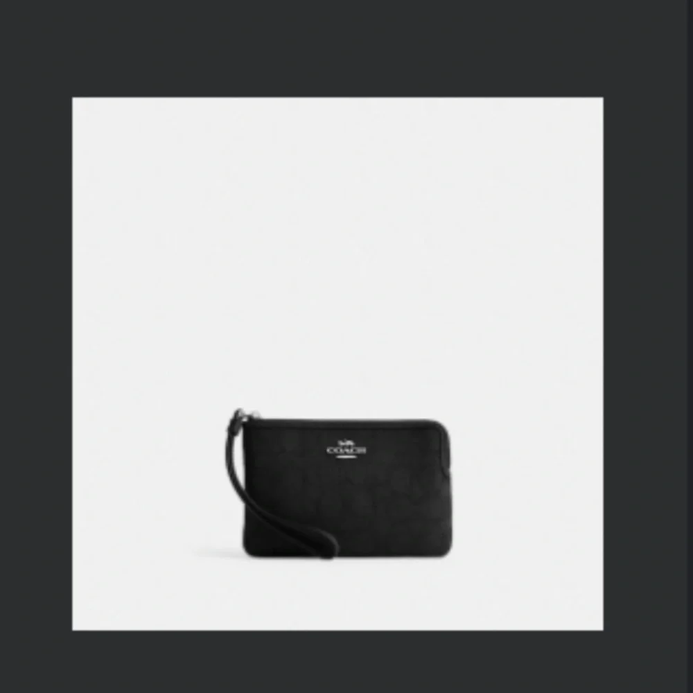 NWT! Signature Jacquard Wristlet - Picture 2 of 2